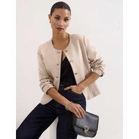 Phase Eight Structured Single Breasted Short Jacket Stone