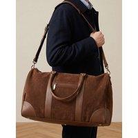 Jones Bootmaker Leather Weekend Bag Brown