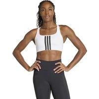 adidas 3-Stripes Medium Support Non Wired Sports Bra White
