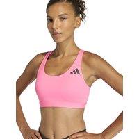 Adidas Essentials Workout Medium Support Sports Bra Pink