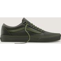 Vans Old Skool Leather & Canvas Lace Up Trainers Dark Green