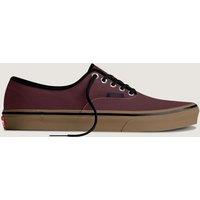 Vans Authentic Canvas Lace Up Trainers Dark Red
