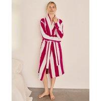 Chelsea Peers Pure Cotton Long Belted Towelling Dressing Gown Pink