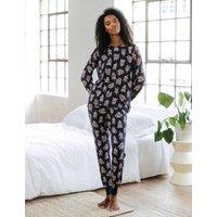 Chelsea Peers Cockapoo Print Pyjama Set Navy Mix