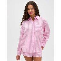 Boux Avenue Pure Cotton Striped Pyjama Set Pink Mix