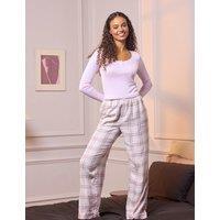 Boux Avenue Pointelle and Check Pyjama Set Pink Mix