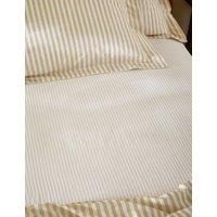 YARD Pure Cotton Hebden Striped Fitted Sheet Yellow