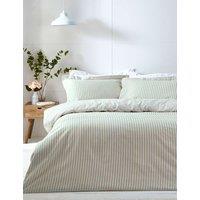 YARD Pure Cotton Hebden Stripe Bedding Set White Mix