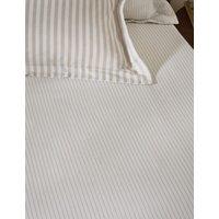 YARD Pure Cotton Hebden Striped Fitted Sheet Natural