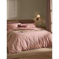 YARD Pure Cotton Marlow Stripe Duvet Cover Brown Mix