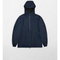 RAINS Storm Breaker Hooded Waterproof Coat Navy