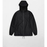 RAINS Storm Breaker Hooded Waterproof Coat Black