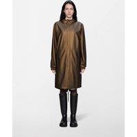 RAINS Fishtail Waterproof Longline Parka Brown
