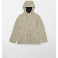 RAINS Suva Waterproof Hooded Rain Jacket Beige