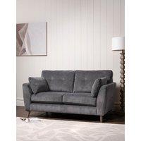 BARKER AND STONEHOUSE Ellis Chenille Medium 2 Seater Sofa Charcoal