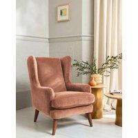 BARKER AND STONEHOUSE Sven Chenille Armchair Dusky Rose