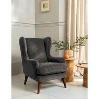 BARKER AND STONEHOUSE Sven Chenille Armchair Dark Grey