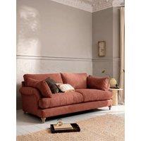 BARKER AND STONEHOUSE Isla Fabric Extra Large 3 Seater Sofa Dark Red