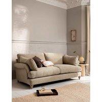 BARKER AND STONEHOUSE Isla Fabric Extra Large 3 Seater Sofa Khaki