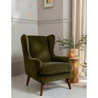 BARKER AND STONEHOUSE Sven Chenille Armchair Olive