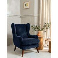 BARKER AND STONEHOUSE Sven Chenille Armchair Navy