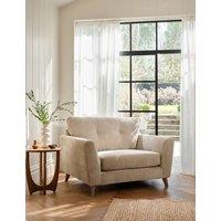 BARKER AND STONEHOUSE Ellis Chenille Snuggle Chair Light Cream