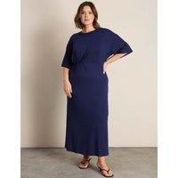 Live Unlimited London Jersey Maxi T-Shirt Dress Navy