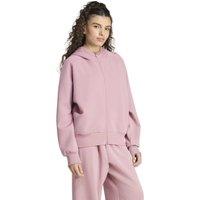 adidas Soft Lux Zip Up Hoodie with Modal Mauve