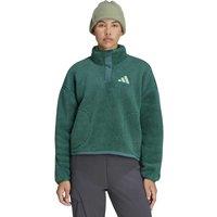adidas Terrex Multi High Pile Fleece Sweatshirt Medium Green