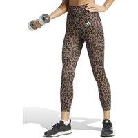 adidas 3-Stripes Leopard High Waisted 7/8 Leggings Black Mix