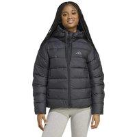 adidas 3-Stripes Hooded Puffer Jacket Black