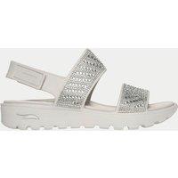 Skechers Arch Fit Footsteps Ankle Strap Sandals Natural