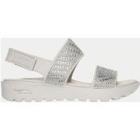 Skechers Arch Fit Footsteps Embellished Footbed Sandals Natural