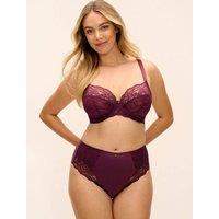 Fantasie Cesile Microfibre With Lace Full Briefs Burgundy