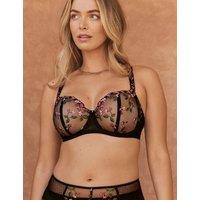Fantasie Eliyse Floral Wired Balconette Bra Black Mix