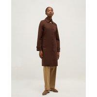 HOBBS Cotton Rich Showerproof Trench Coat Dark Brown