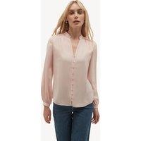 HOBBS V-Neck Blouse Pink