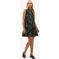 HOBBS Floral Button Through Mini Tiered Dress Blue Mix