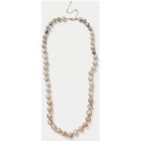 M&S Long Line Beaded Necklace Cream