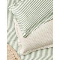 YARD 2 Pack Pure Cotton Hebden Stripe Pillowcases Sage Mix