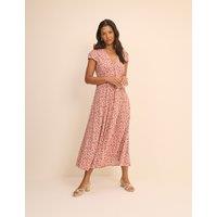 Nobody's Child Ditsy Floral V-Neck Midi Tea Dress Multi