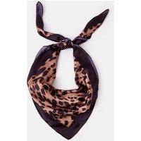 ACCESSORIZE Satin Leopard Print Square Scarf Multi