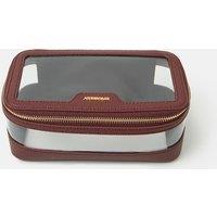 ACCESSORIZE Clear Make Up Bag Burgundy