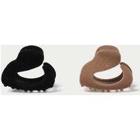 M&S 2 Pack Flocked Check Claws Multi