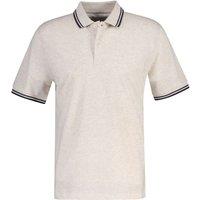 GANT Pure Cotton Short Sleeve Polo Shirt Oatmeal