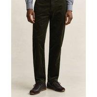 GANT Regular Fit Cotton Rich Corduroy Chinos Green