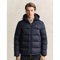 GANT Padded Hooded Zip Up Puffer Jacket Navy