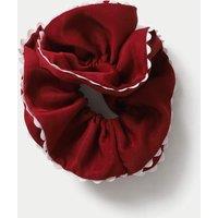 M&S Back To School Burgundy Scrunchie Burgundy