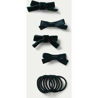 M&S Back To School Green Bow Multipack Green
