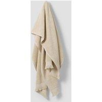 Piglet In Bed Pure Cotton Fringed Towel Cream